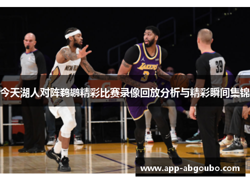今天湖人对阵鹈鹕精彩比赛录像回放分析与精彩瞬间集锦